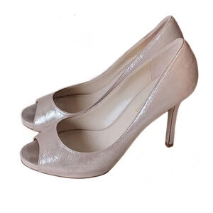 ENZO Angiolini Metallic Beige Gold Heels Soft Girl Angelcore Ethereal Fairycore